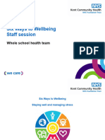 Six Ways To Wellbeing Staff Session