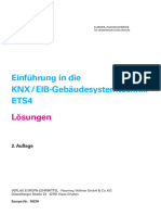 Einführung in Die KNX / EIB-Gebäudesystemtechnik Ets4: Lösungen