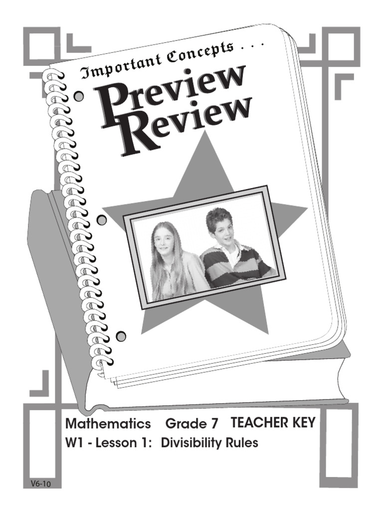 Math 7 - Week 1 - Lesson 1 - Key | PDF | Equations | Mathematics