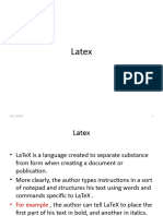 Cours LaTeX IN ENGLISH