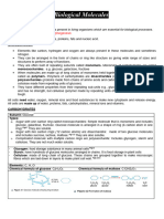 Bio - CH 4.bio Molec - IGCSE