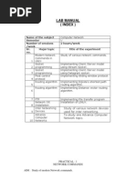 Lab Manual (Index)