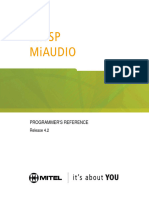 MiTSP-MiAUDIO Prog Ref SDK 1.2