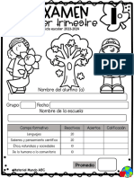 Examen Primer Grado-PRIMER TRIMESTRE