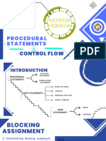 Procedural Statements and Flow Control
