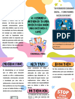 Folleto Triptico Actividades Infantiles Organico Multicolor