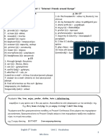 ENGLISH 5th GRADE UNIT 1 VOCABULARY-GRAMMAR