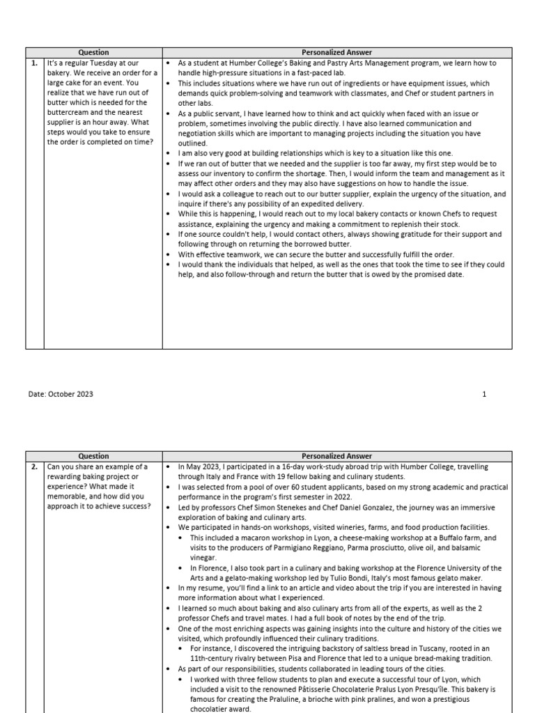 Top interview q as pdf pdf yeast dough