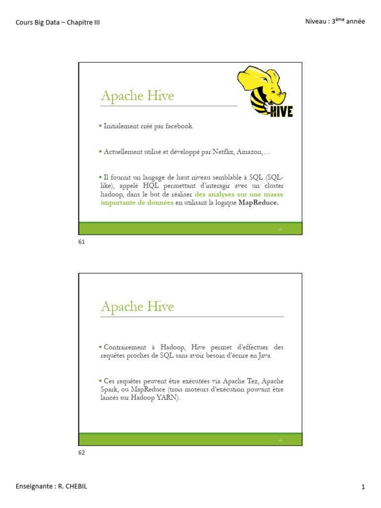 Introduction à Apache Hive | PDF | Apache Hadoop | Programmation ...