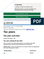 HMRC - Tax Years 2021