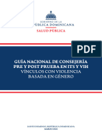 Guía Nacional de Consejería Pre y Post Prueba en ITS y VIH.