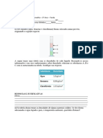 Avaliação de Quimica 1o Bimestre 2023