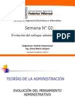 Semana #02 - GE - 2023-II v1 Evolución Del Enfoque Administrativo JMV