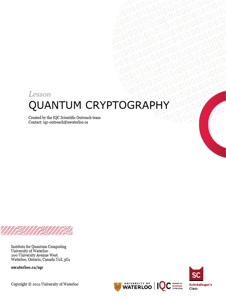 02 QKD - Qcrypto Activity Student | PDF | Encryption | Cryptography