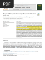 A Review of Leakage Detection Strategies For Pressurised Pipeline in