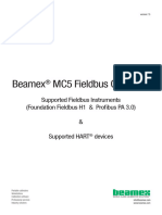 Beamex MC5 Supported Fieldbus Instruments v7-5 ENG