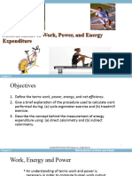Lec 3 Measurement of Work Power and Energy Expenditure