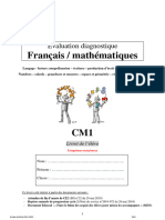 Livret Eleve Francais Mathematiques Corrige Cm1