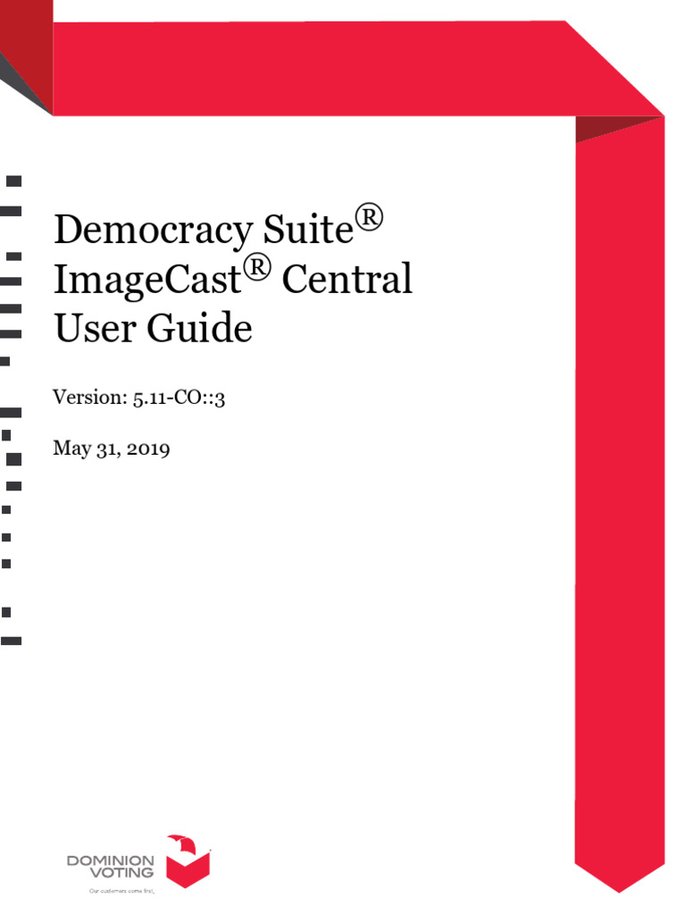 Dominion Voting Machine Manual Pg30 Ug Icc Userguide 5 11 Co | PDF ...