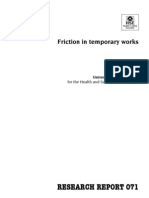 Friction in Temporary Works - University of Birmingham 2003