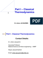 Lecture 6 - Part 1 - Classical Thermodynamics