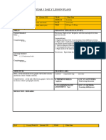 Year 3 Daily Lesson Plans: Module 8: Where Were You Yesterday