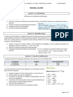 Exercices: La Mole: Exercice 1: Le Chloroforme