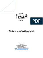 Préparation Repas Et Boites À Lunch Santé