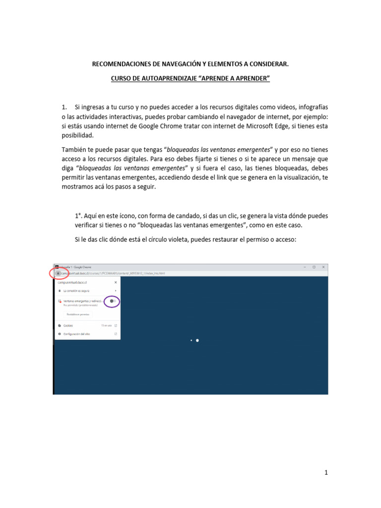 Recomendaciones%20de%20navegaci%C3%B3n | PDF | Software | Informática