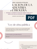 Legislacion de La Industria Petrolera