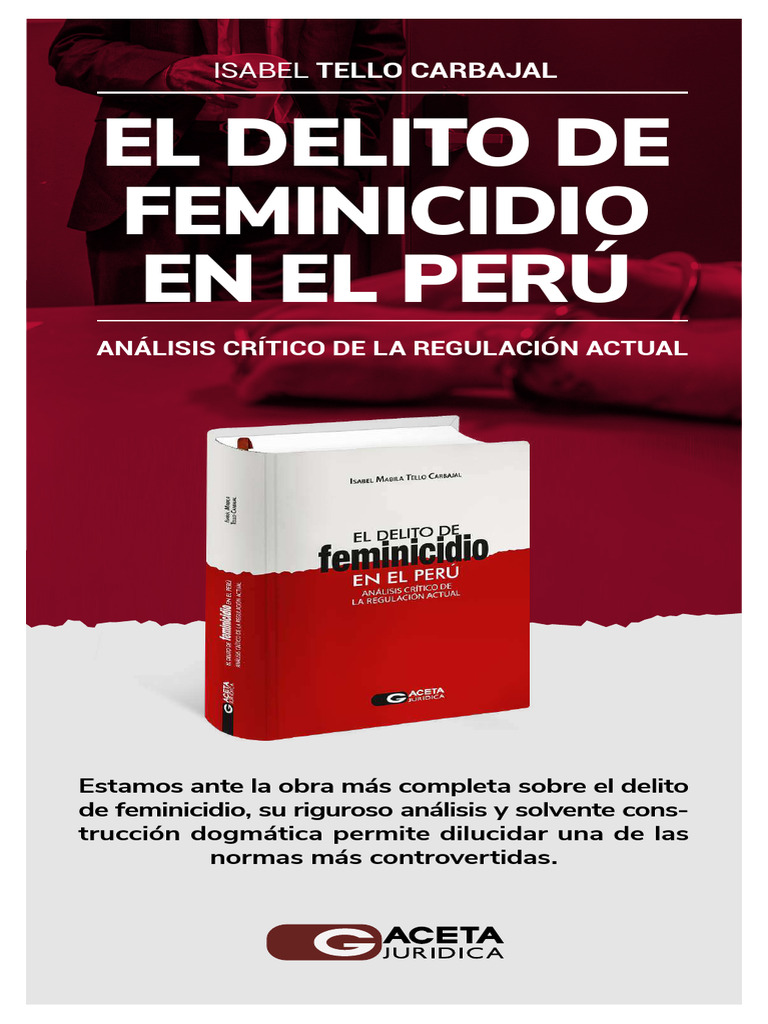 Análisis del Delito de Feminicidio en Perú | PDF | Caso de ley ...