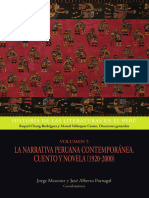 La Narrativa Peruana Contemporanea Cuento y Novela 1920 2000 Volumen 5 1204460