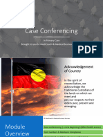 Medical Business Services Case Conferencing in Primary Care Presentation Slides