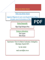 Programa de Física Del Estado Sólido