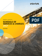Intertek Minerals Schedule of Services and Charges 2017 Philippines