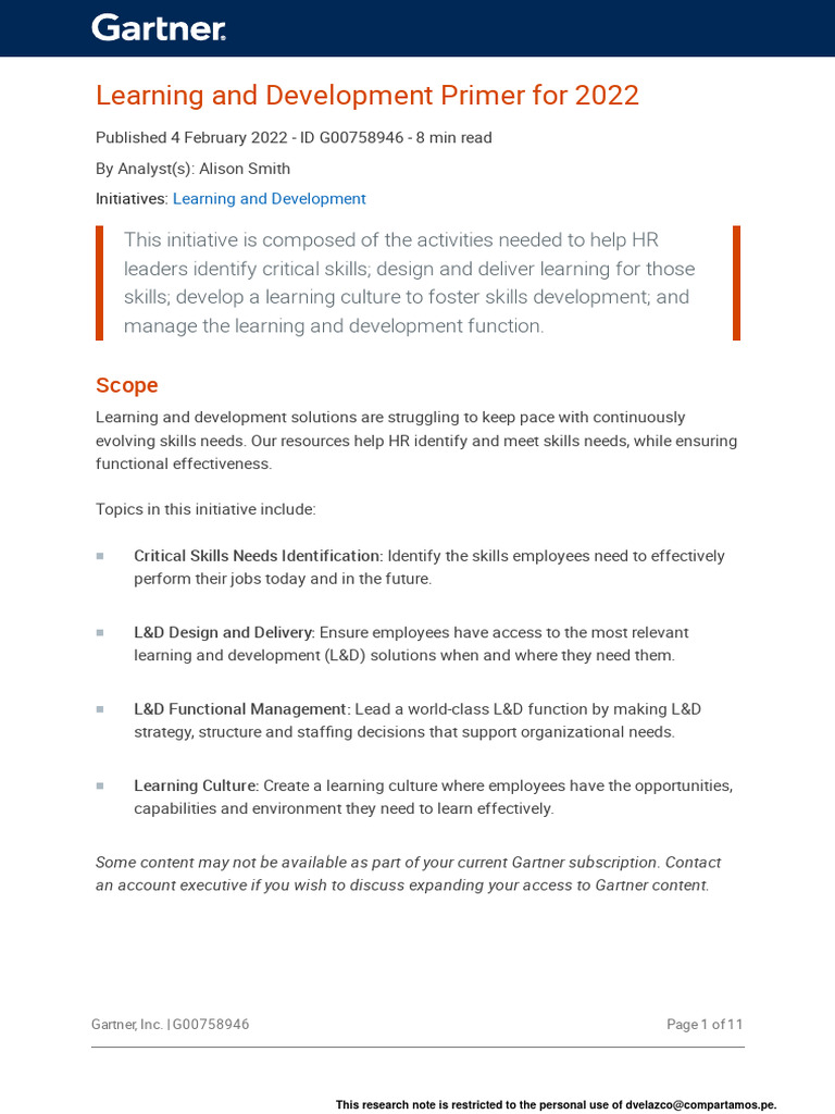 Learning and Develop 758946 NDX | PDF | Learning | Employment