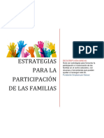 Estrategias para La Participación de Las Familias