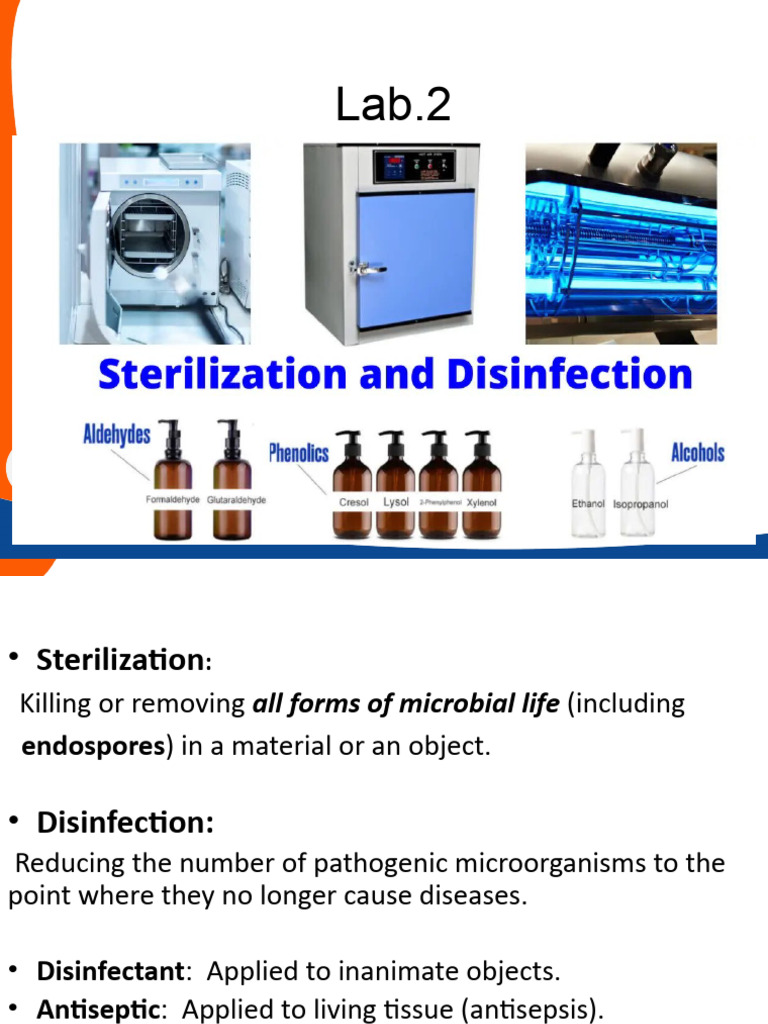 Sterilization and Disinfection PDF Sterilization (Microbiology