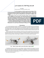 Modelling - Analysis of A Tilt Wing Aircraft