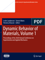 Dynamic Behavior of Materials, Volume 1: Leslie Lamberson Steven Mates Veronica Eliasson Editors