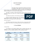 Cotabato Foundation College of Science and Technology Executive Summary 2013