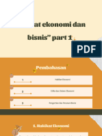 Hakikat Ekonmi Bisnis