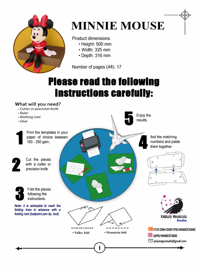 Minnie Mouse Assembly Guide | PDF