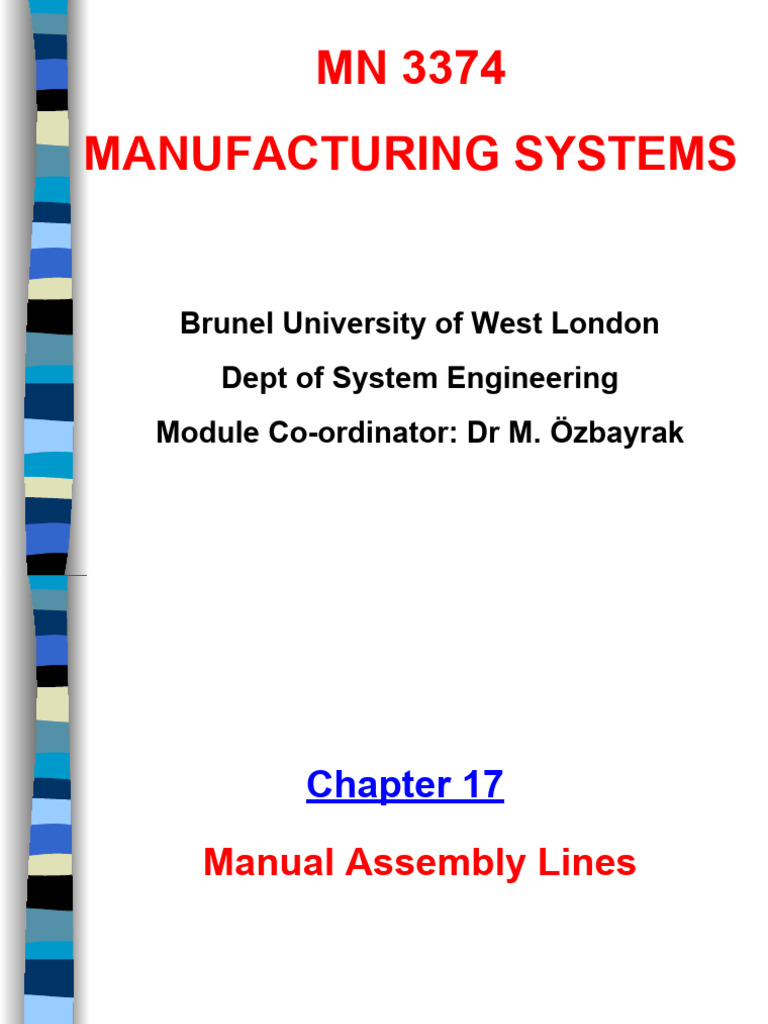 Manual Assembly Line Optimization Guide | PDF | Algorithms ...