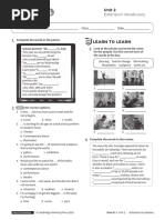 Vocabulary Extension Unit2 Without Answers