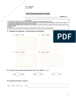 Guía Preparatoria Prueba: Nombre: - CURSO: 5º