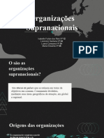 Organizações Supranacionais