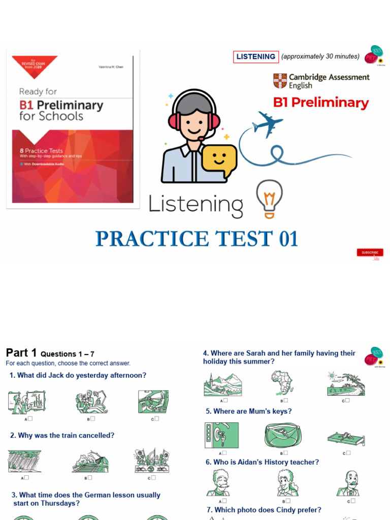 Ready For B1 Listening Test 1 | PDF