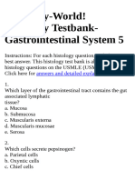 Histology World! Histology Testbank Gastrointestinal System 5