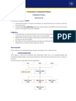 Fusiones Y Adquisiciones: Trabajo Final Semana 15 Indicaciones Generales